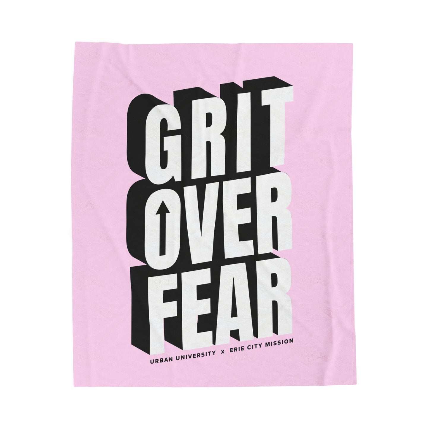 Grit Over Fear Plush Blanket